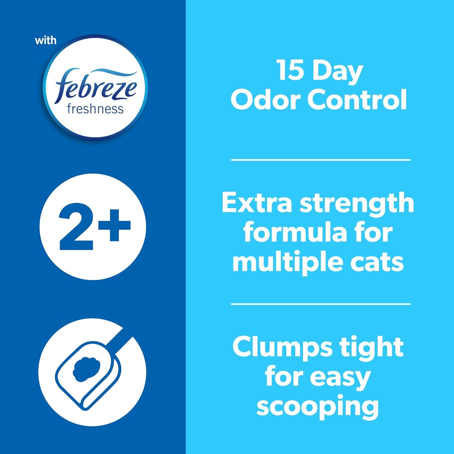 Clumping Cat Litter, Multi-Cat, Long Lasting Odor Control Kitty Litter with Activated Charcoal, Low Dust Formula, 14 Lb